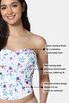 Zivame Non-Padded Short Slip Corset - Purple Print — thumbnail 7